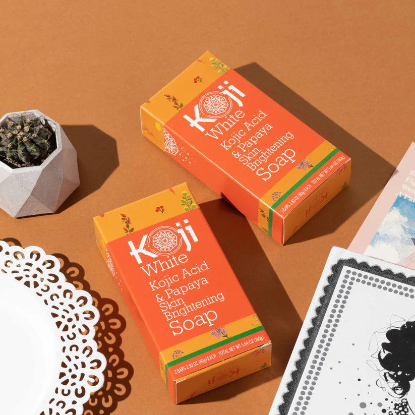 Kojic Acid & Papaya Skin Brightening Soap (2 Bars)