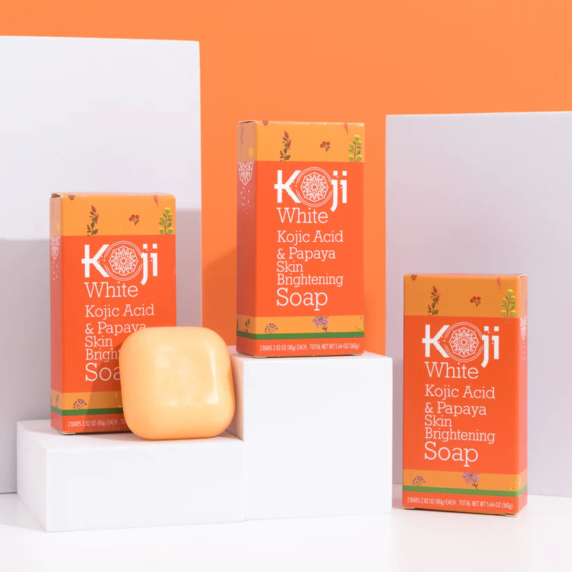 Kojic Acid & Papaya Skin Brightening Soap (2 Bars)