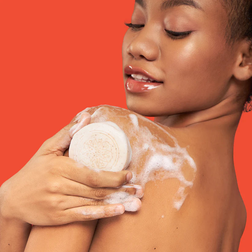 Koji White Kojic Acid Bump Eraser Body Scrub Soap (2 Bars)