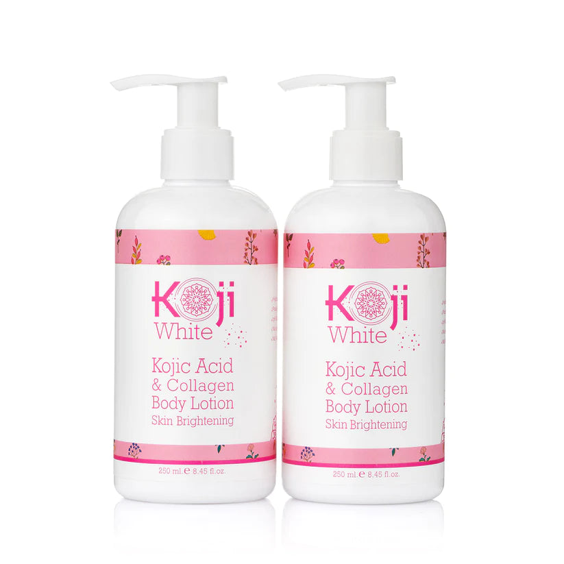 Kojic Acid & Collagen Skin Brightening Body Lotion (2 Bottles)