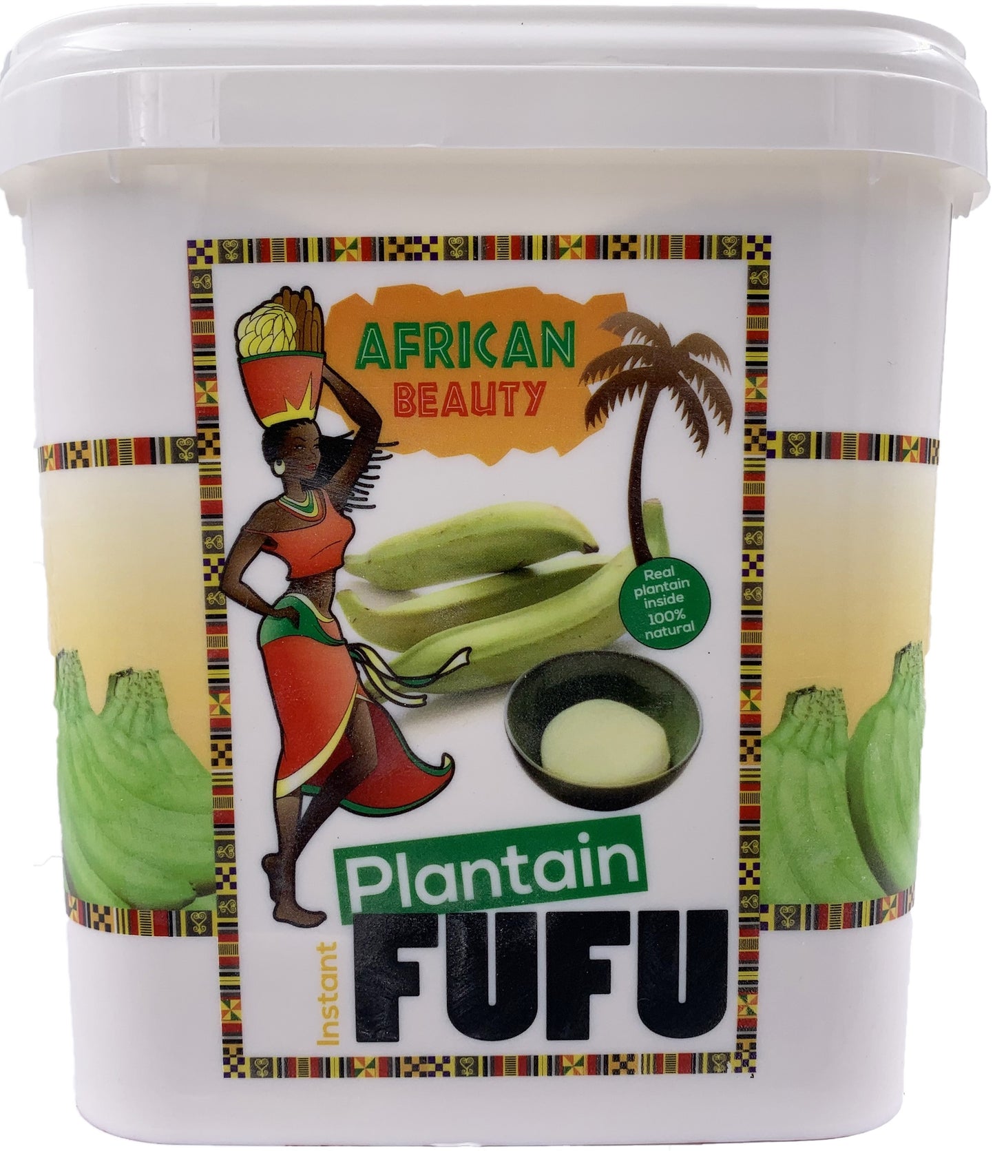 Fufu Plantain African Beauty Bucket 4 kg.
