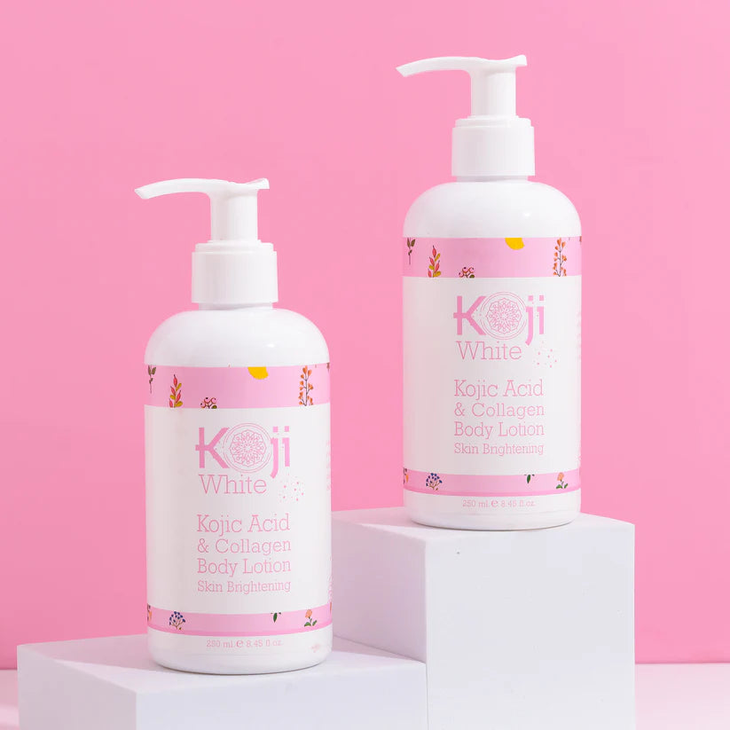 Kojic Acid & Collagen Skin Brightening Body Lotion (2 Bottles)