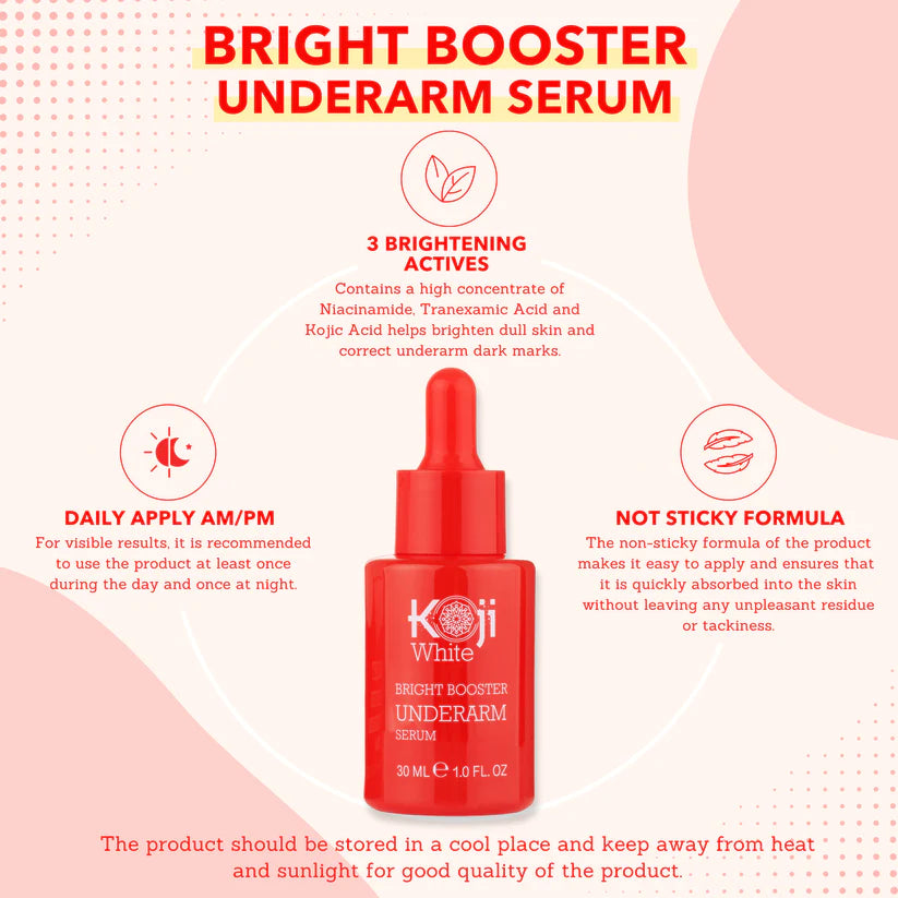 Koji White Bright Booster Underarm Serum (1 Bottle)